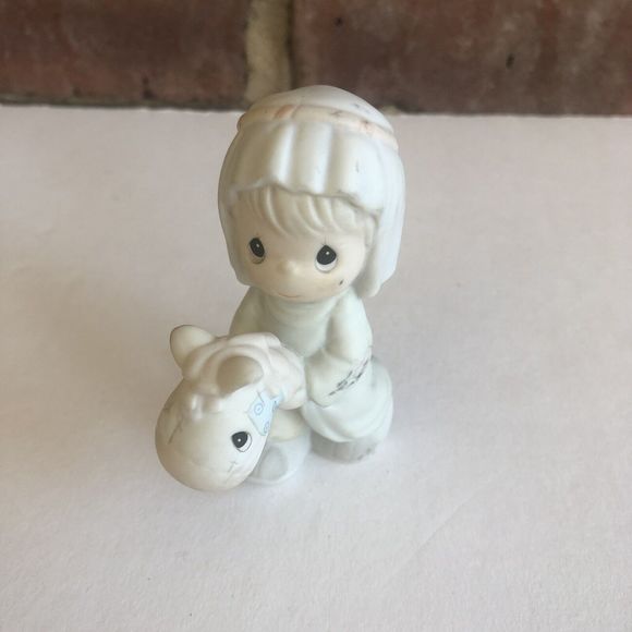 Precious Moments “Making A Trail to Bethlehem" 184004 Shepard Riding Horse 1996 - Picture 1 of 4